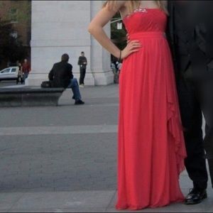 Pink Strapless Prom Dress Size 5/6